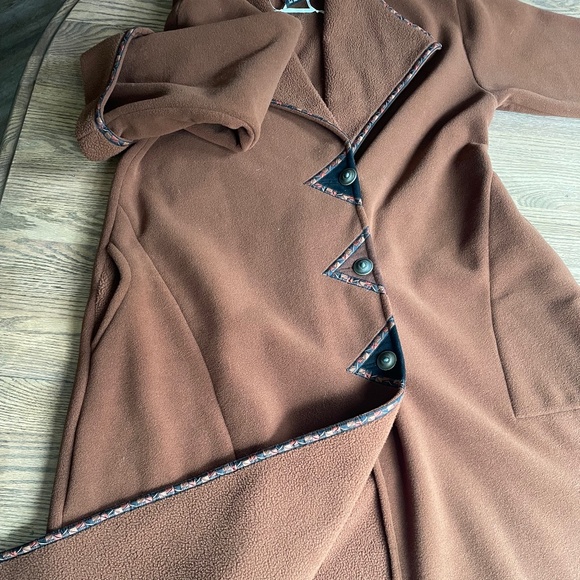 *Vintage 90's* Red Rover (M) brown polar tea fleece jacket - Picture 1 of 9